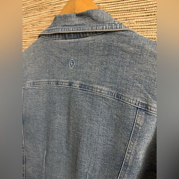 Christine Alexander Rhinestone Bling Blue Denim Jean Jacket Women Size Large - Picture 10 of 13
